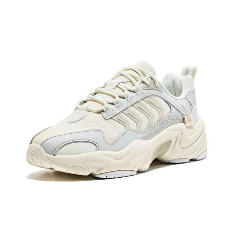 Erke Seeking Light Low-Top Running Shoes Men's White Gray-2