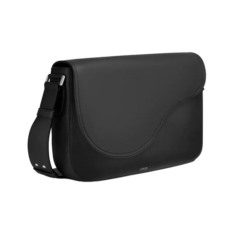 DIOR Saddle Grained Calfskin Saddle Bag Messenger Bag Crossbody Bag Shoulder Bag Men's Black-2
