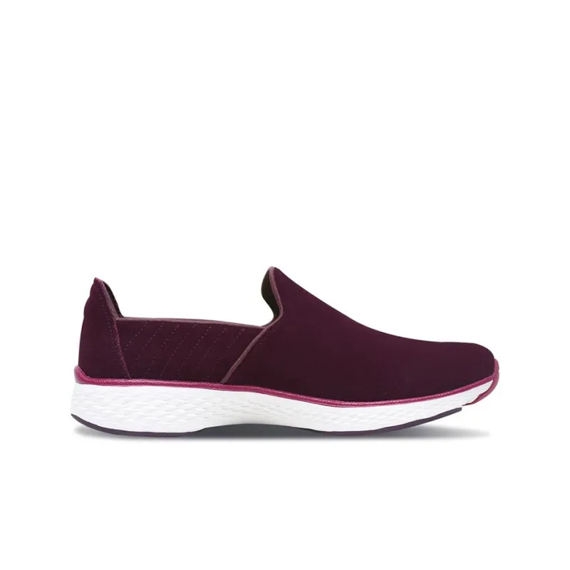 Skechers Go Walk 4 Cushioning Anti-Slip And Wear-Resistant Low-Top Casual Shoes Women's Burgundy-1