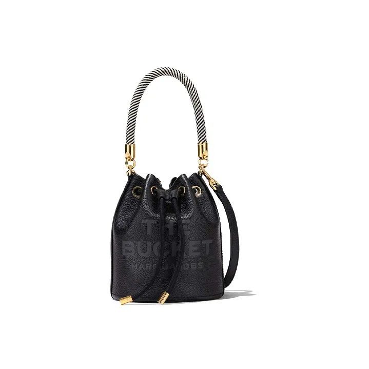 MARC JACOBS The Leather Bucket Bag Black-0