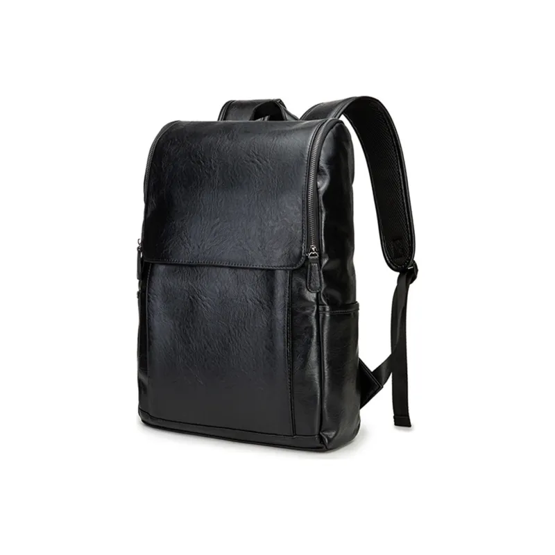 NOMK PU Backpack Regular Men's Black-1