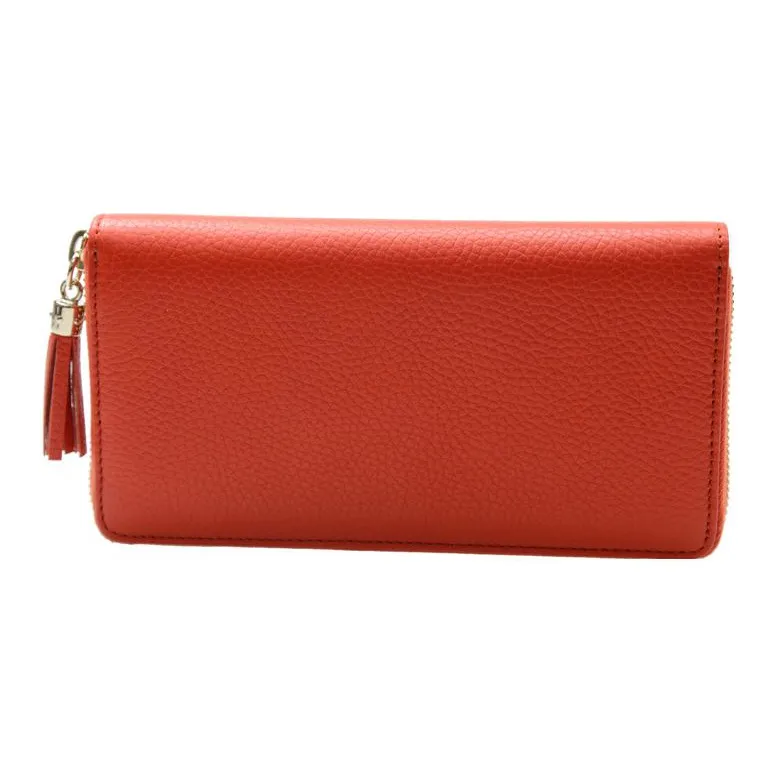 GUCCI Soho Cow Leather Wallet Women's Orange-2