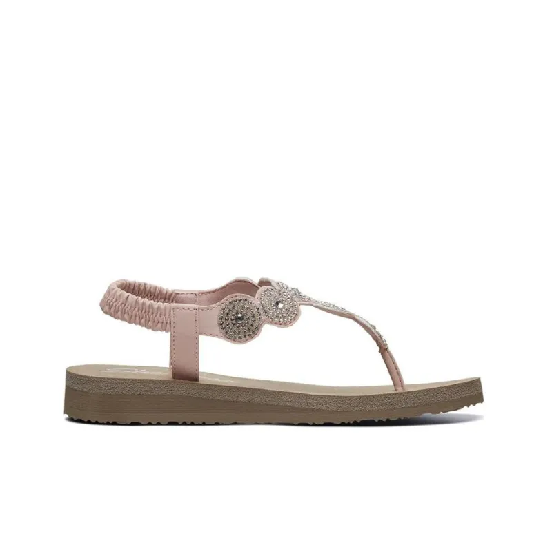 Skechers Meditation Beach Sandals Women's Light Pink-1