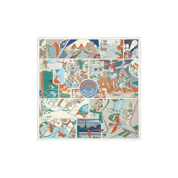 HERMES Silk Scarves Women's Multicolor