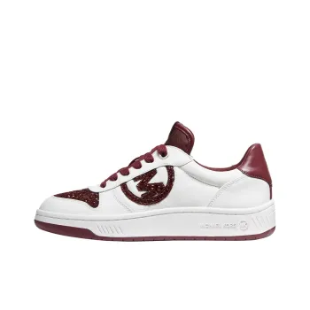 MICHAEL KORS Gertie Low Top Stylish Skateboarding Shoes Women's Deep Berry Red