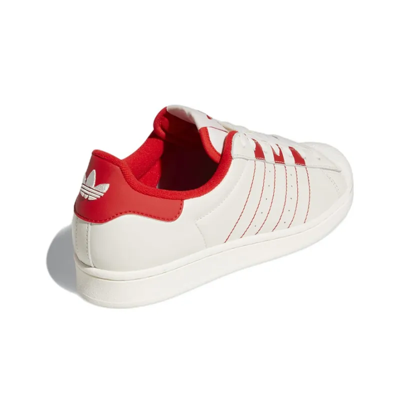 Superstar Adidas Originals 'White Vivid Red'-3