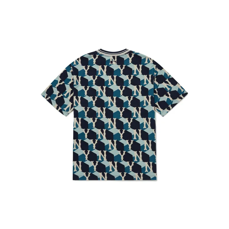 MLB SS22 T Shirt Korean Style Unisex Marine Blue-1