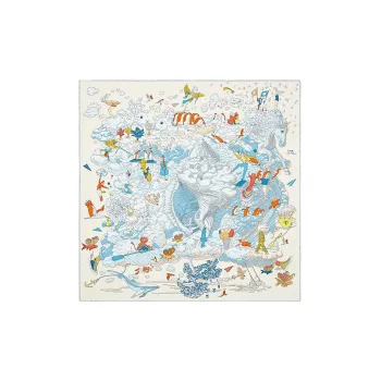 HERMES Silk Silk Scarves Women's White