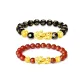 Black+Red Beaded Bracelet Style B
