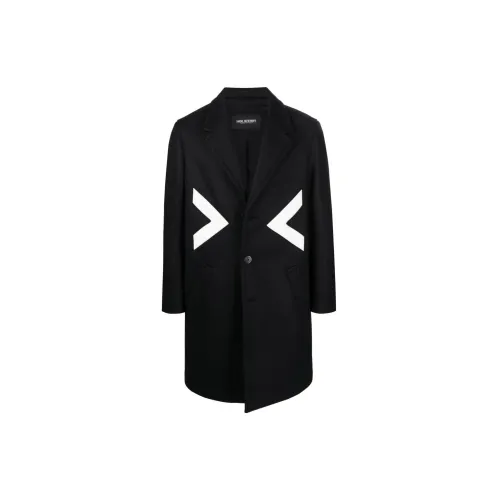 Neil Barrett Coats Men Black/White