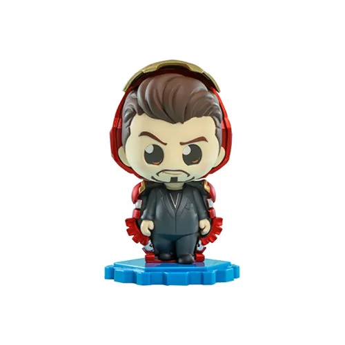 Hot Toys COSBY Collection Iron Man Spider Man With No Way Out Tony Stark Chibi Figures 8cm