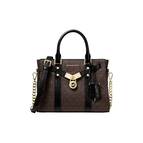 MICHAEL KORS Artificial Leather Crossbody Handbag Trumpets Women's Black & Brown