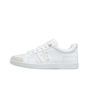 DIOR Star Platform Shoes Low Top Stylish Skateboarding Shoes Women's White
