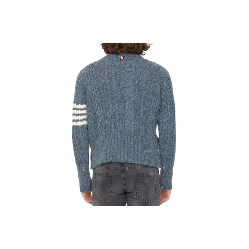 THOM BROWNE Sweaters Men Blue-1