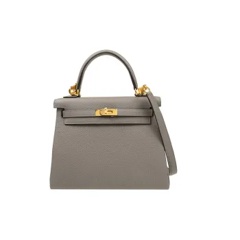 HERMES Kelly Togo Calfskin Kelly Bag Shoulder Bag Crossbody Bag Handbag Women's 0L Grismeyer Cumulus Gray