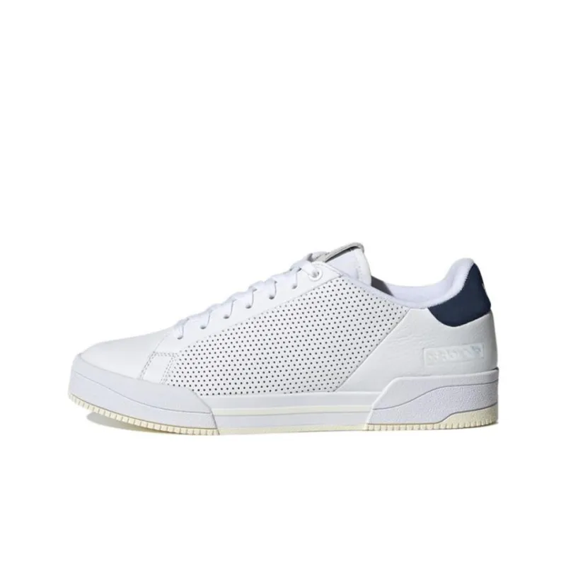 Adidas Originals Court Tourino RF Anti Slip Wear Resistant Low Top Skateboard Shoes Unisex White Blue-0