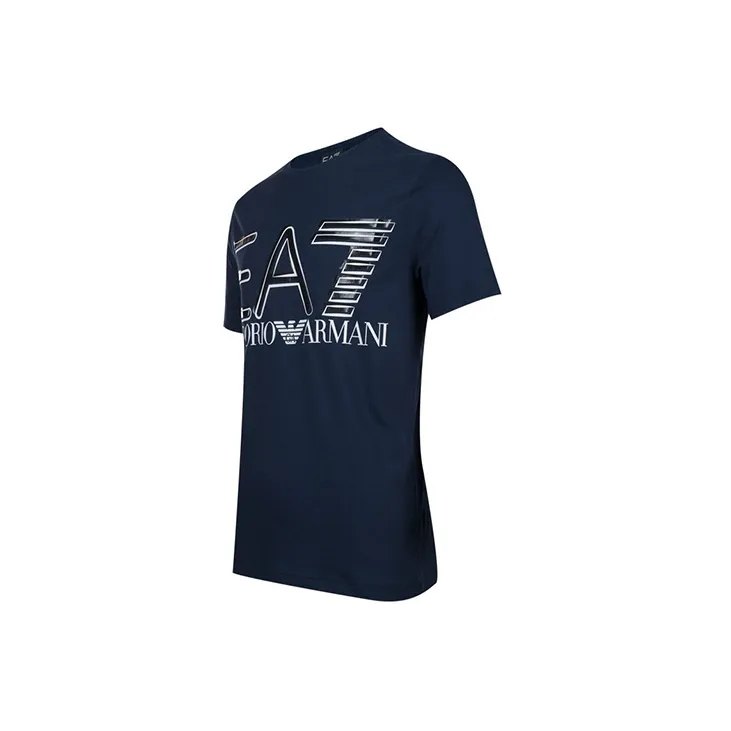 EMPORIO ARMANI EA7 T Shirts Men Blue-2