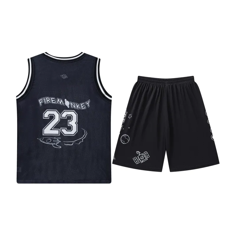 FireMonkey Basketball Suit Unisex Black-1