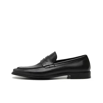PEDRO Dress Shoes Men Low Top Black/Dark Umber
