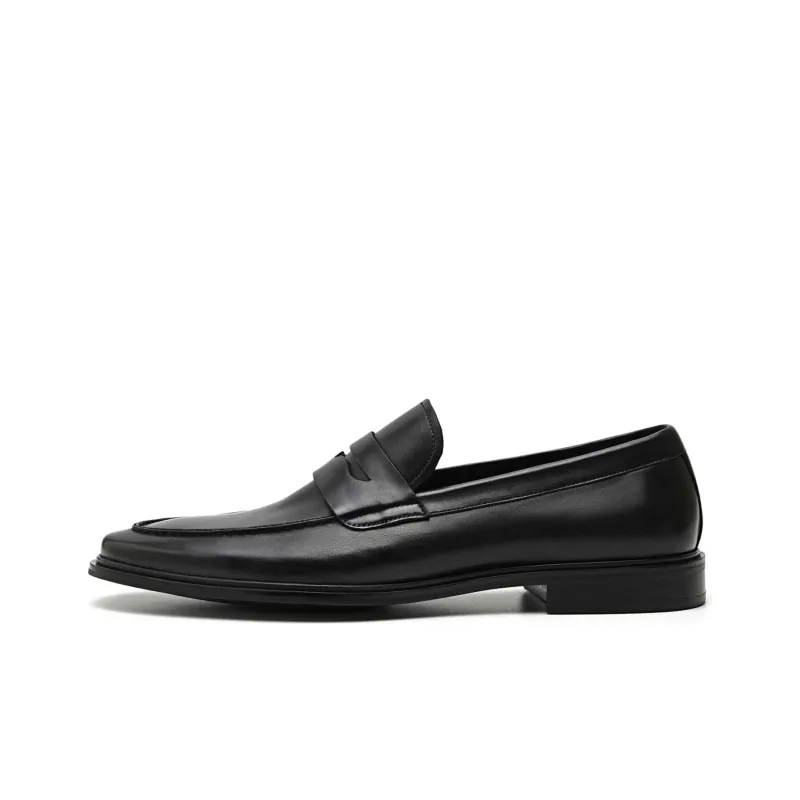 PEDRO Dress Shoes Men Low Top Black/Dark Umber-1