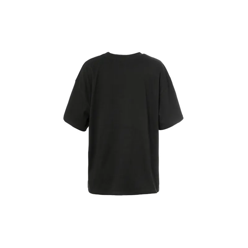 Gyokuu Elbow-Length Sleeved T-Shirt Women's Black-3