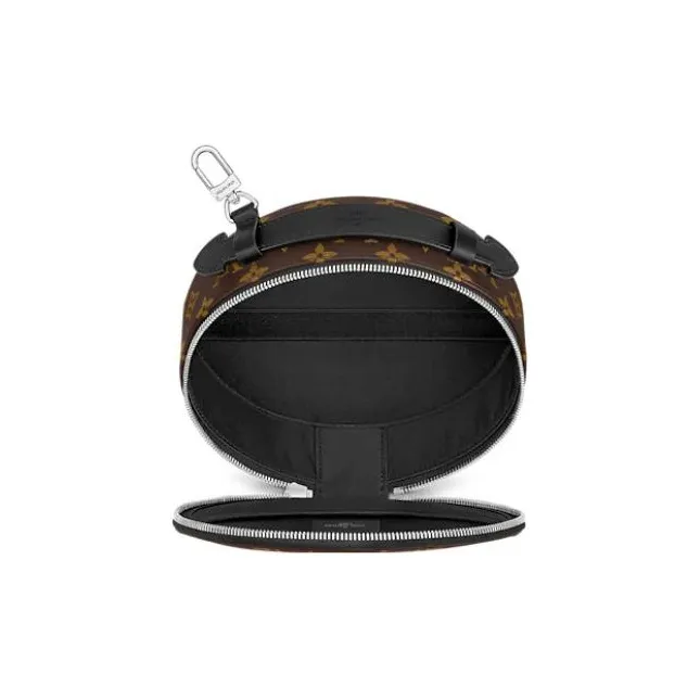 LOUIS VUITTON Audio Case Monogram Macassar Brown-3