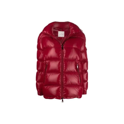 Moncler Down Jackets Women's Dark Red