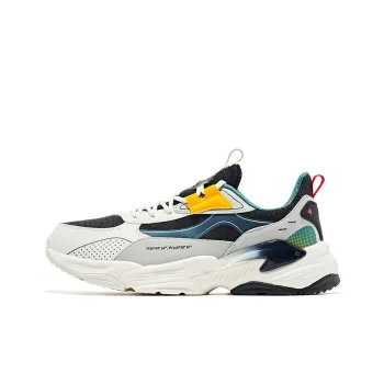 Erke Cushioning Anti Slip And Wear Resistant Low Top Casual Shoes Men's White Black