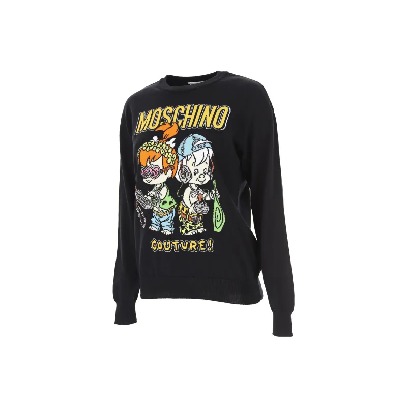 MOSCHINO X Flintstones Graphic Intarsia Jumper-2