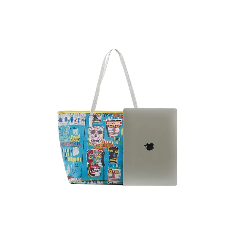 SPRAYGROUND PVC Handbag Medium Size Unisex Lake Blue-4