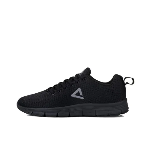 PEAK Running Shoes Men Low-Top Black/Steel Gray