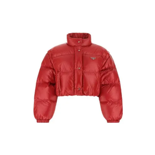 PRADA Down Jackets Women's Red