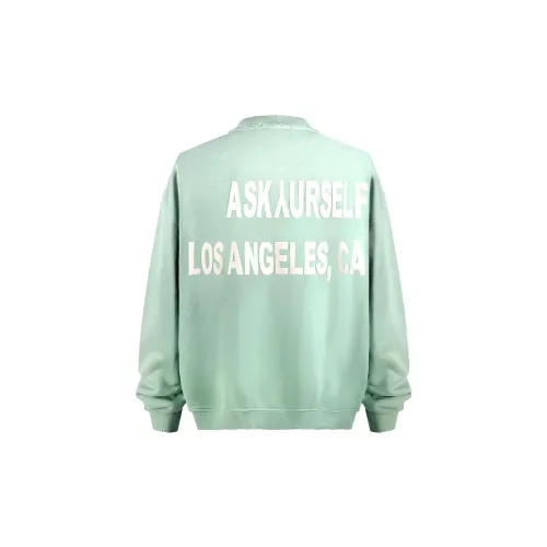 Askyurself Sweatshirts Unisex Light Green