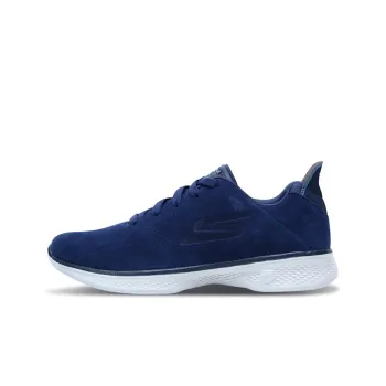 Skechers Go Walk 4 Gratitude Cushioning Anti-Slip And Wear-Resistant Low-Top Casual Shoes Women's Blue Gray