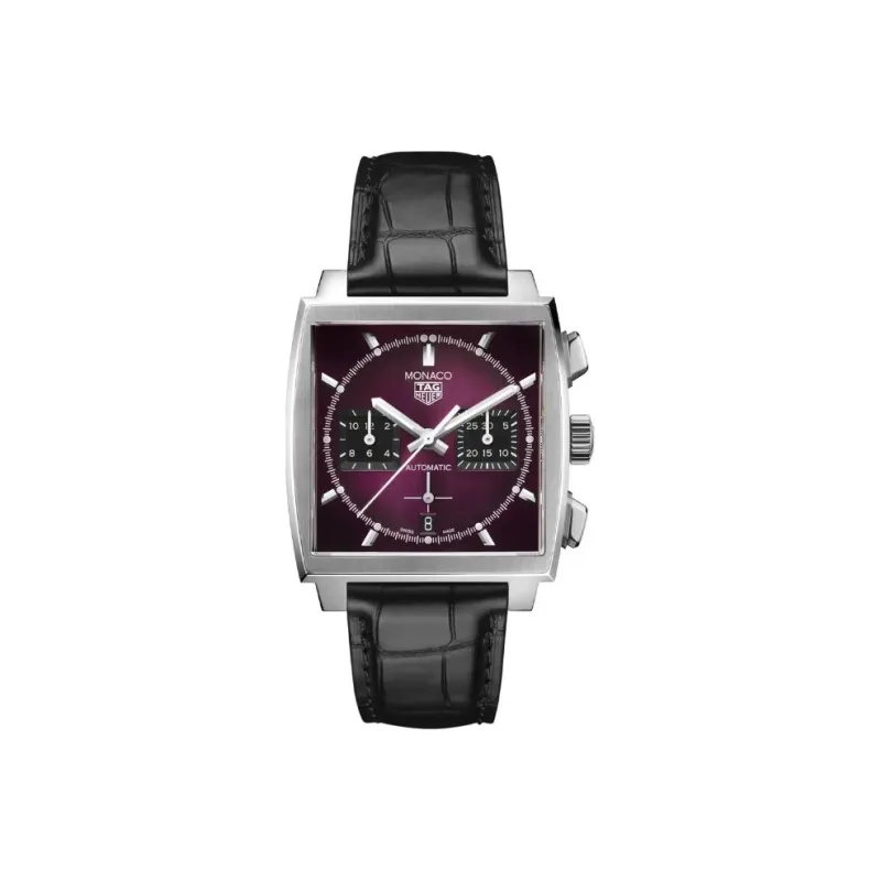 TAG HEUER Monaco Collection Automatic Mechanical Movement Men's Watch Purple Watch Dial CBL2118.FC6518-0