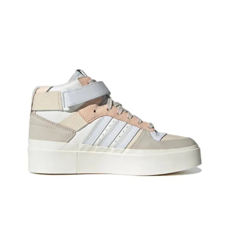 Adidas Forum Bonega Mid Ecru Tint Cloud White Bliss Orange Women's-1