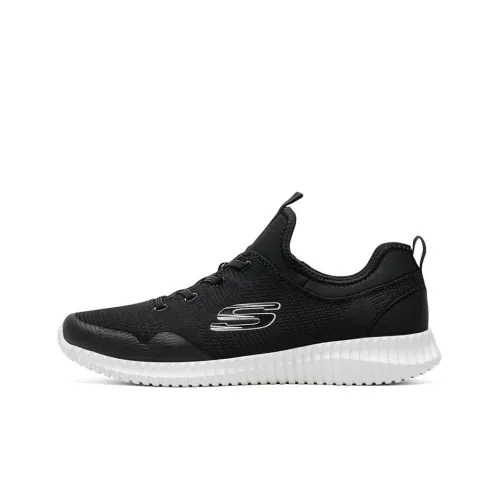 Skechers Elite Flex Casual Shoes Men Low-Top Black/White