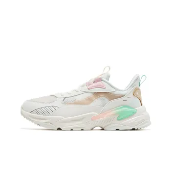 Erke Casual Shoes Women's Low Top Ivory White/Birch Wood
