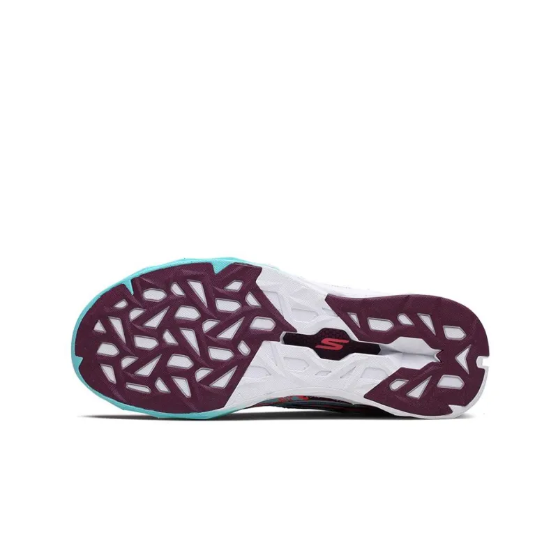 Skechers GO RUN Cushioning Anti-Slip And Wear-Resistant Low-Top Running Shoes Women's Purple Green-4
