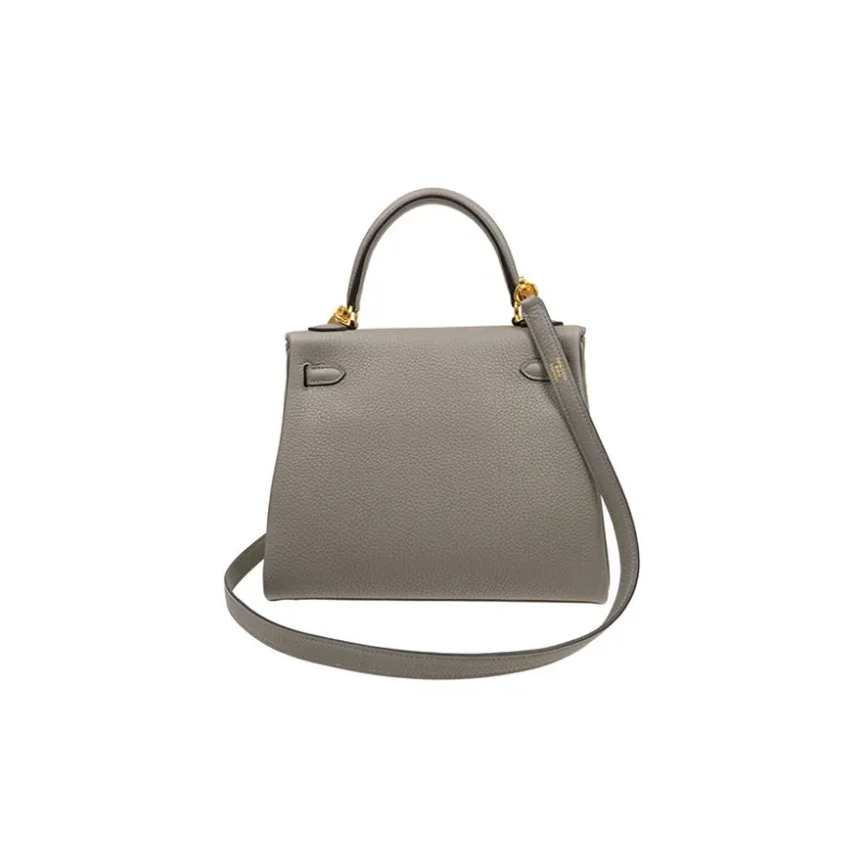 HERMES Kelly Togo Calfskin Kelly Bag, Shoulder Bag, Crossbody Bag, Handbag Women's 0L Grismeyer Rain Cloud Gray-2