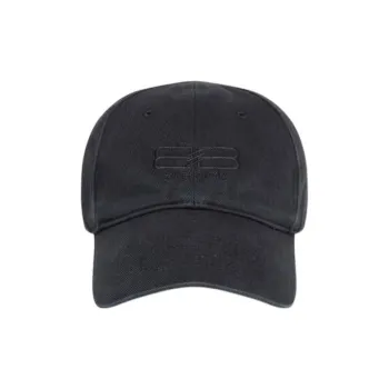 Balenciaga Bb Paris Icon Velcro Strap Cap