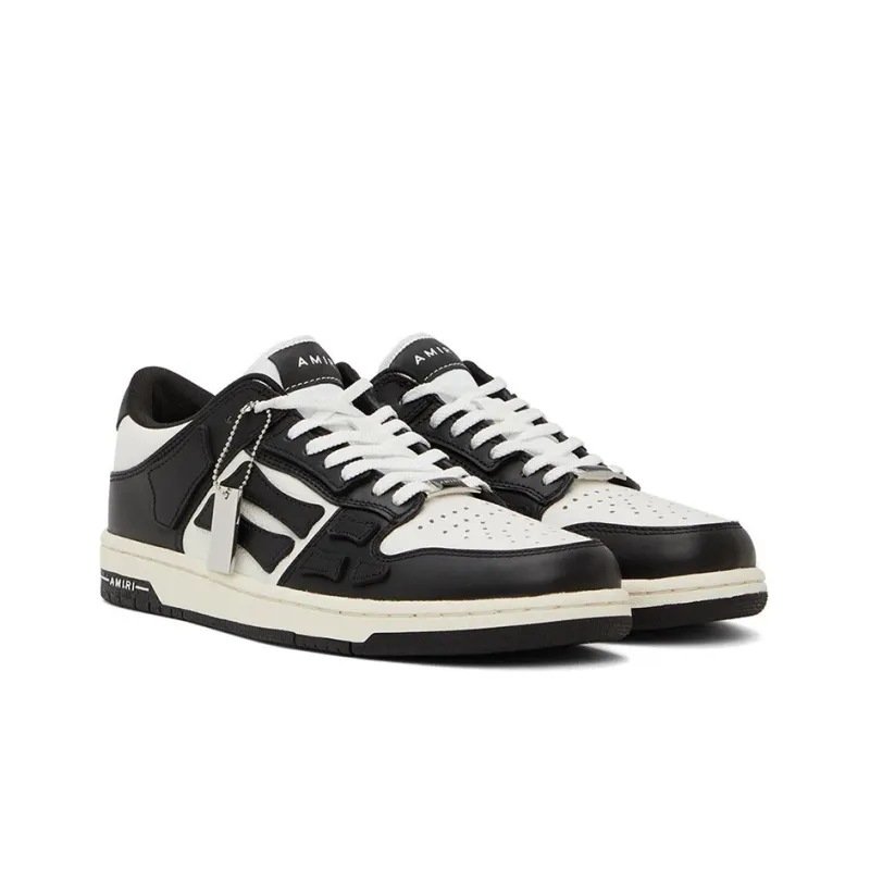 AMIRI Women's Skel Top Low 'Black White'-2