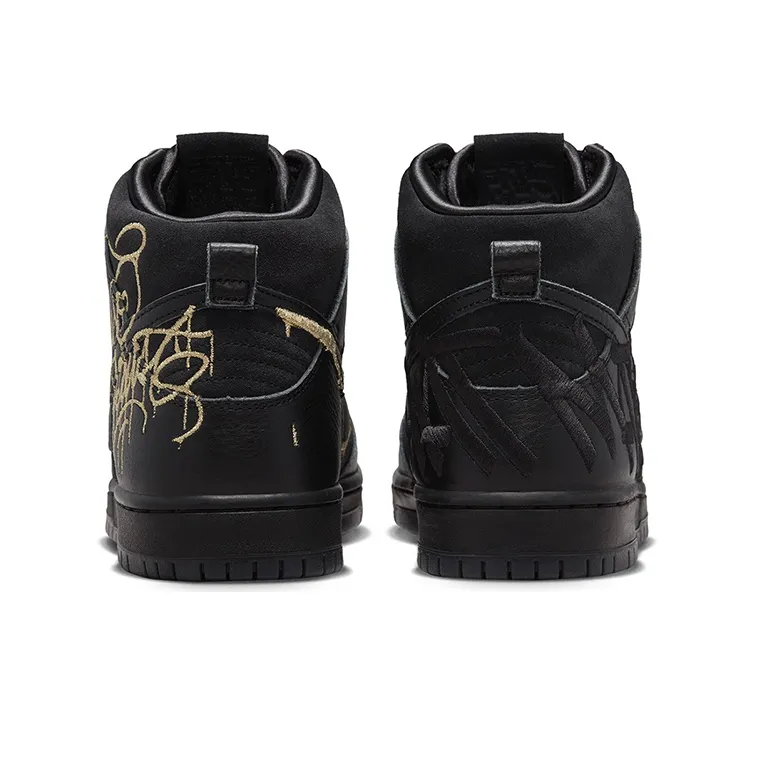 Nike SB Dunk High FAUST Black Gold-2