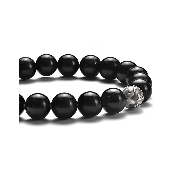 IDEAGEMER Obsidian Bracelets Men's-6