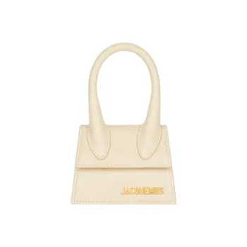 Jacquemus Cow Leather Shoulder Bag, Crossbody Bag, Handbag Mini Women's Ivory
