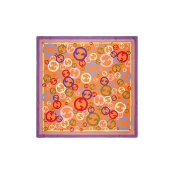 GUCCI Silk Scarves Women's Orange