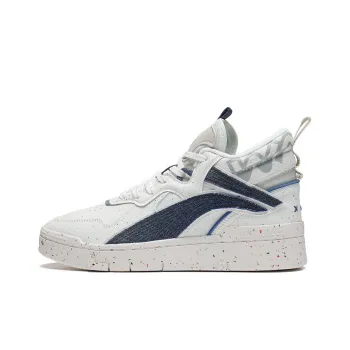 LiNing Wave Mid-Top Skateboard Shoes Women's Snow White