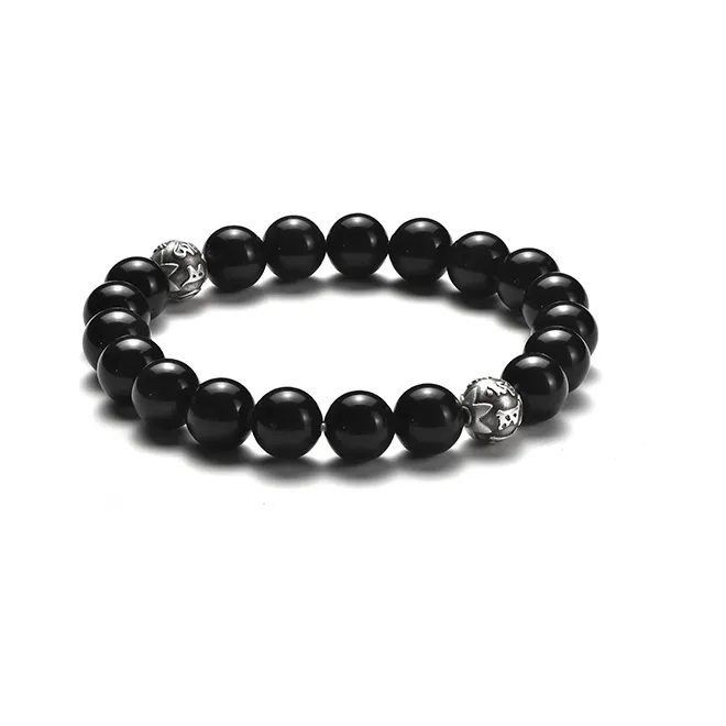 IDEAGEMER Obsidian Bracelets Men's-4