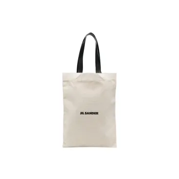 JIL SANDER Logo Printed Large Tote Bag