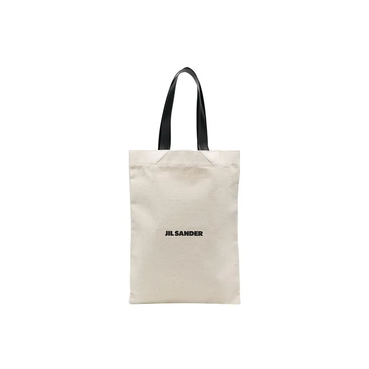 JIL SANDER Logo Printed Large Tote Bag-0